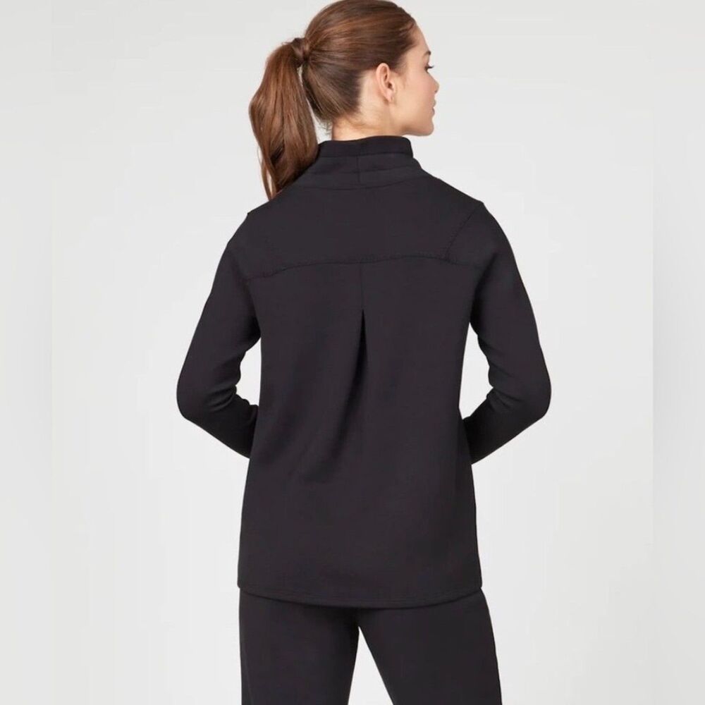 Spanx Air Essentials Got Ya Covered Pullover Sweatshirt Womens Size Small Black - Picture 2 of 9